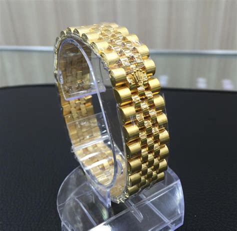 pulseira rolex ouro